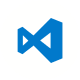 Logo del editor de código de visual studio code